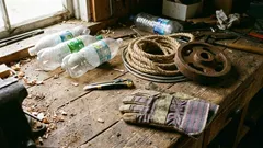 How to clean a chimney using plastic bottles