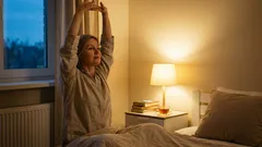 Gentle stretching before bedtime: your body will relax and your sleep will become deeper.